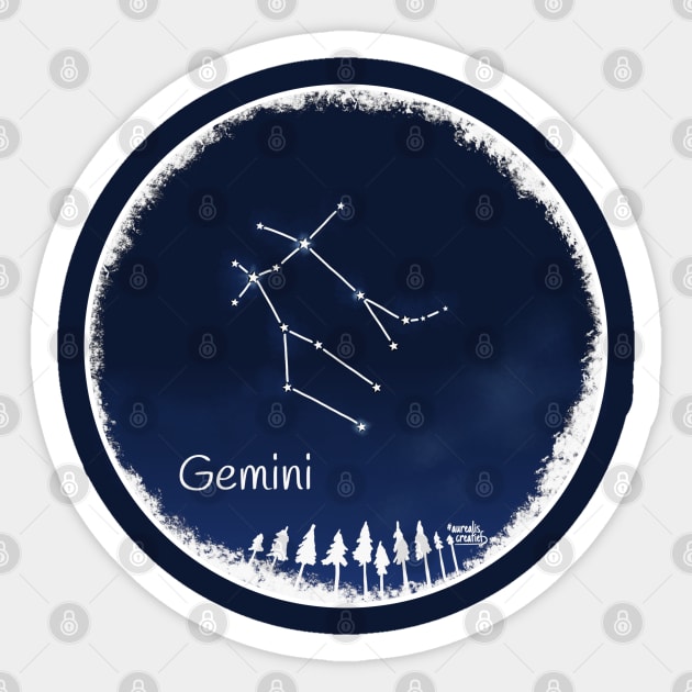 Gemeni zodiac sign - tarot reading Sticker by Aurealis